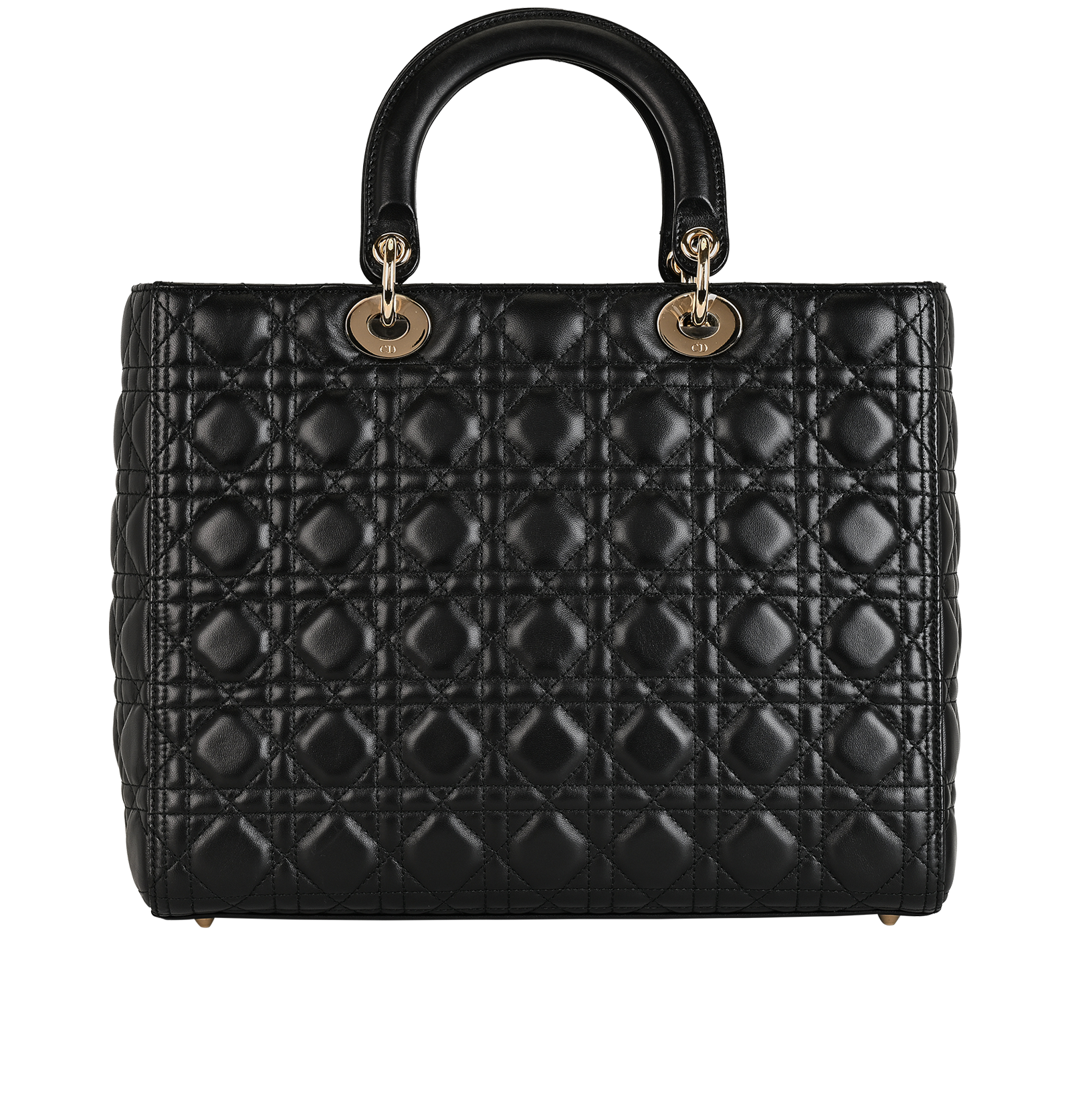 Large Lady Dior, &pound;2,300, Handbags, Black, Leather, Back view